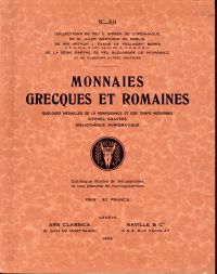 Ars Classica/Naville &C° : Catalogue N° XII Monnaies Grecques et Romanes. Quelqu (Umschlag)
