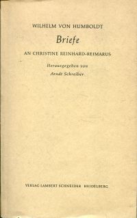 Humboldt, Briefe an Christine Reinhard-Reimarus. (Umschlag)