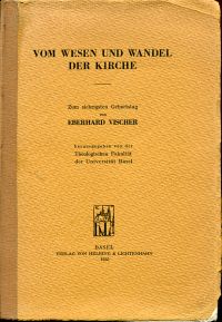 [Vischer, Vom Wesen und Wandel der Kirche. (Umschlag)