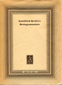 Keller, Bettagsmandate (Umschlag)