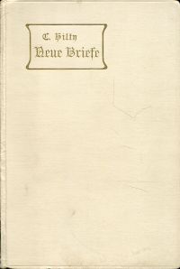 Hilty, Neue Briefe. (Umschlag)