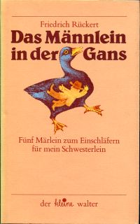Rückert, Das Männlein in der Gans. (Schutzumschlag)