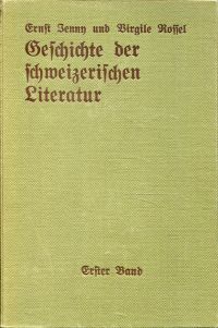 Jenny, Geschichte der Schweizerischen Literatur. (Umschlag)