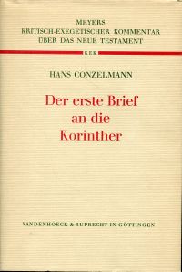 Conzelmann, Der  erste Brief an die Korinther. (Umschlag)