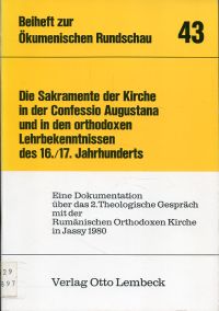 Die  Sakramente der Kirche in der Confessio Augustana (Umschlag)