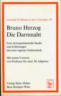 Herzog, Die  Darmnaht. (Umschlag)