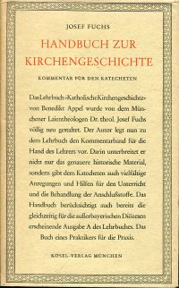 Fuchs, Handbuch zur Kirchengeschichte. (Umschlag)