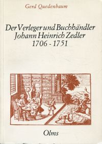 Quedenbaum, Der Verleger und Buchhändler Johann Heinrich Zedler. (Umschlag)