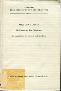 Gerlach-Praetorius, Die  Kirche vor der Eidesfrage. (Umschlag)
