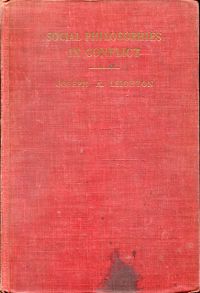 Leighton, Social Philosophies in Conflict. (Umschlag)