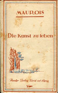 Maurois, Die Kunst zu leben. (Umschlag)