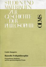 Imaguire, Russells Frühphilosophie. (Einband)