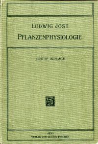 Jost, Vorlesungen über Pflanzenphysiologie. (Umschlag)