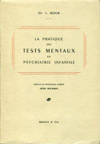 Moor, La pratique des tests mentaux (Umschlag)