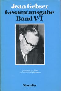 Gebser, Gesamtausgabe, Band 5,1: (Umschlag)