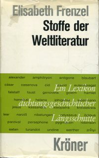 Frenzel, Stoffe der Weltliteratur. (Umschlag)