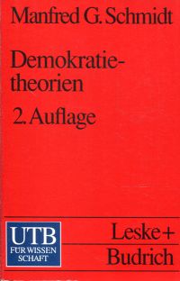 Schmidt, Demokratietheorien. (Umschlag)