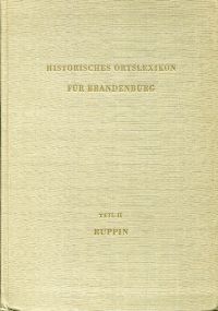 Enders, Historisches Ortslexikon für Brandenburg, Teil 2: Ruppin. (Umschlag)