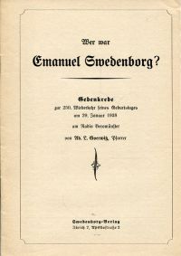 Goerwitz, Wer war Emanuel Swedenborg? (Umschlag)