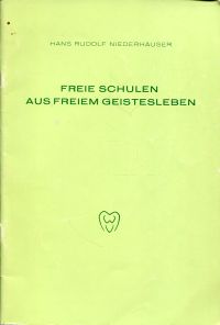 Niederhäuser, Freie Schulen aus freiem Geistesleben. (Umschlag)