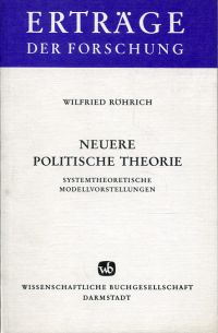 Röhrich, Neuere politische Theorie. (Umschlag)