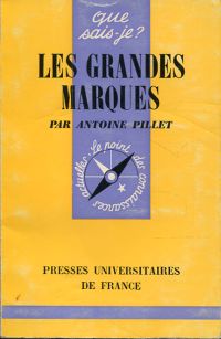 Pillet, Les grandes marques. (Umschlag)