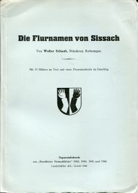 Schaub, Die Flurnamen von Sissach. (Umschlag)
