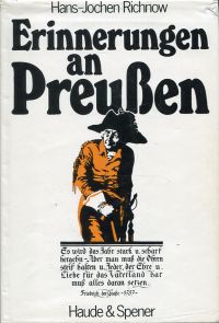 Richnow, Erinnerungen an Preussen. (Umschlag)