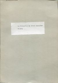 Levy, La Filosofia di Ernst Cassirer (Umschlag)