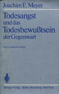 Meyer, Todesangst und das Todesbewusstsein der Gegenwart. (Umschlag)