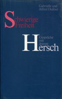 Hersch, Schwierige Freiheit. (Umschlag)