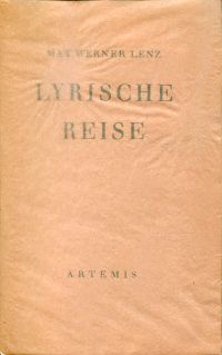 Lenz, Lyrische Reise. (Umschlag)