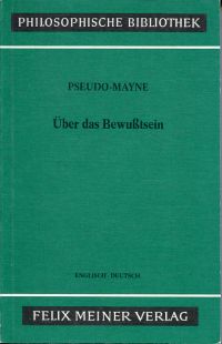 Pseudo-Mayne [Mayne, Über das Bewusstsein. (Umschlag)