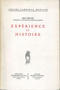 Müller, Expérience et histoire. (Umschlag)