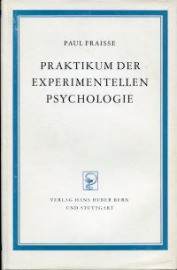 Fraisse, Praktikum der experimentellen Psychologie. (Umschlag)