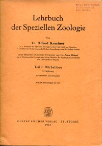 Kaestner, Lehrbuch der speziellen Zoologie. (Umschlag)
