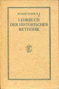 Feder, Lehrbuch der historischen Methodik. (Umschlag)