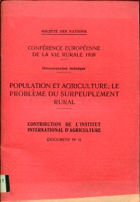 Robertson, Population et agriculture. (Umschlag)