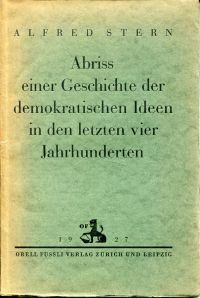 Stern, Abriss einer Geschichte der demokratischen Ideen in den letzten vier Jahr (Umschlag)