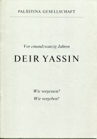 Deir Yassin. (Umschlag)