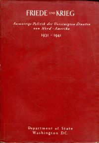 Friede und Krieg. (Umschlag)