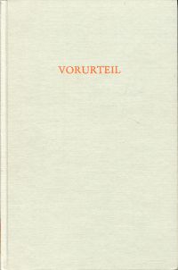 Karsten, Vorurteil. (Umschlag)