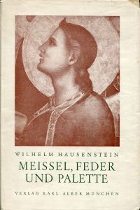 Hausenstein, Meissel, Feder und Palette. (Umschlag)
