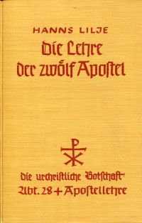 Lilje, Die Lehre der zwölf Apostel. (Umschlag)