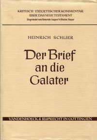 Schlier, Der Brief an die Galater. (Umschlag)