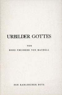 Maydell, Urbilder Gottes. (Umschlag)