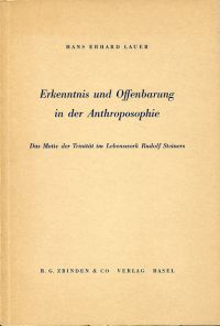 Lauer, Erkenntnis und Offenbarung in der Anthroposophie. (Umschlag)