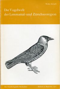 Knopfli, Die Vogelwelt der Limmattal- und Zürichseeregion. (Umschlag)