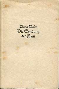 Waser, Die Sendung der Frau. (Umschlag)