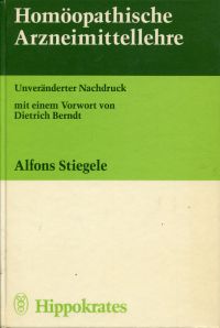 Stiegele, Homöopathische Arzneimittellehre. (Umschlag)